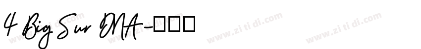 4 Big Sur DNA字体转换